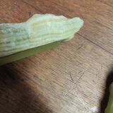 Set of brutalist style pocket trays in vintage onyx and alabaster.