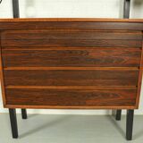 XL Danish Modular Teak Wall Unit in Rosewood by Poul Cadovius, 1960s