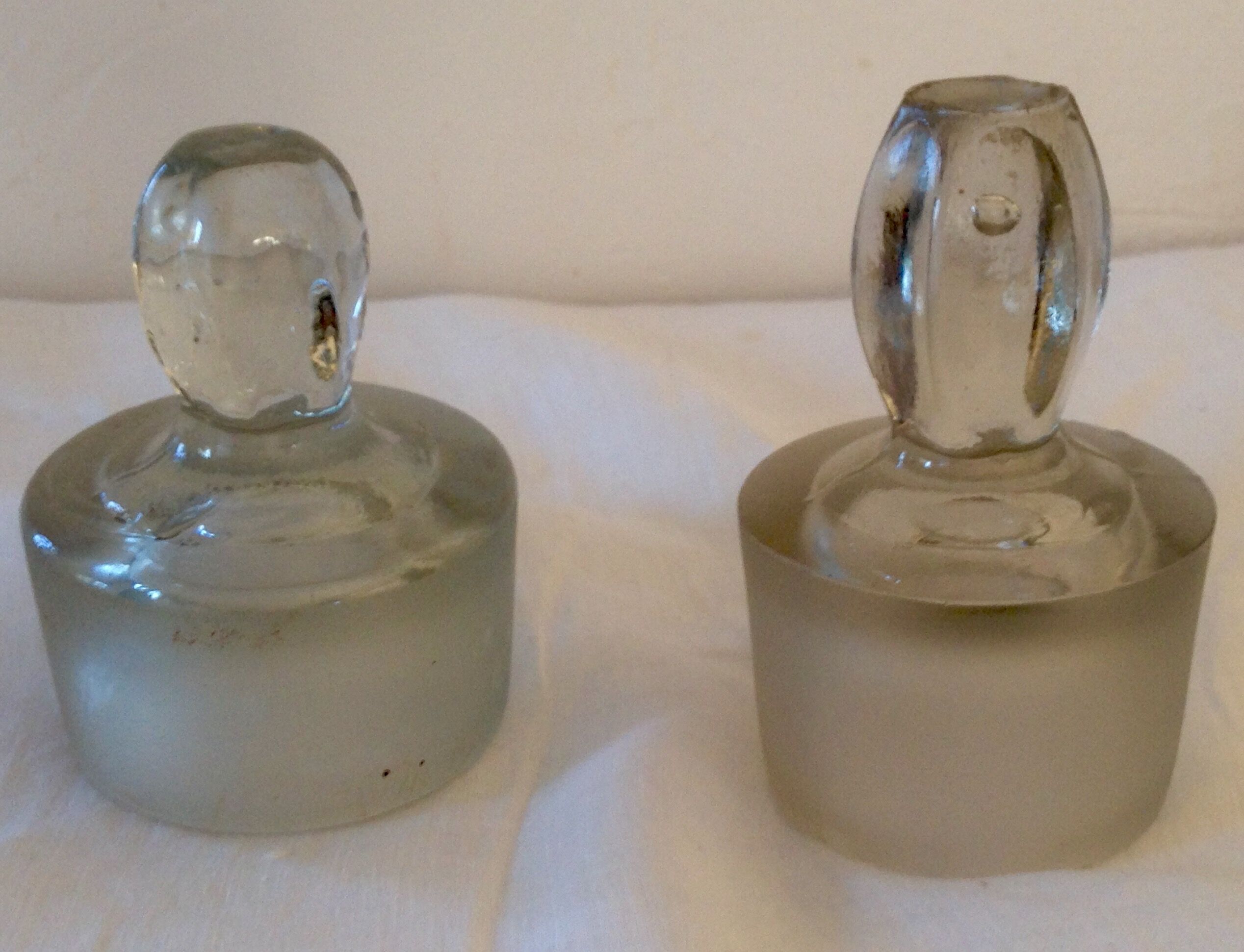 Very large old apothecary bottles