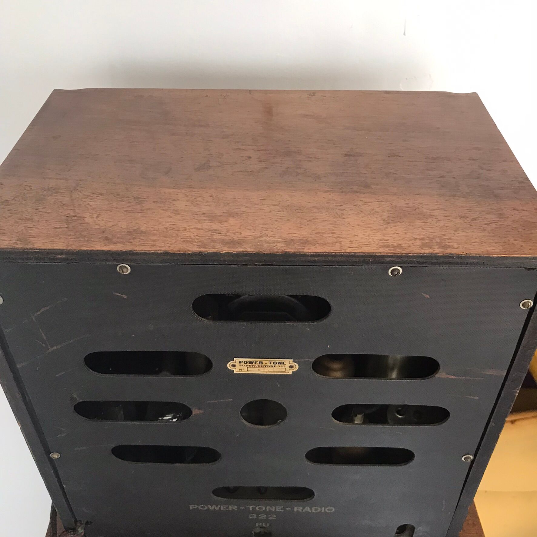 Radio TSF POWER-TONE 322 Art Deco 1935