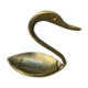 Empty pocket in the shape of a swan Brass Vintage Year 60
