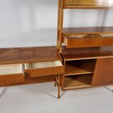 Vintage Desk, bookcase, chair by František Jirák, 1970s set of 3