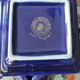 Superb complete table service "Taous" in cobalt blue porcelain.