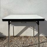 White formica table with chair