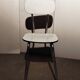 Paire de chaises formica blanches vintage