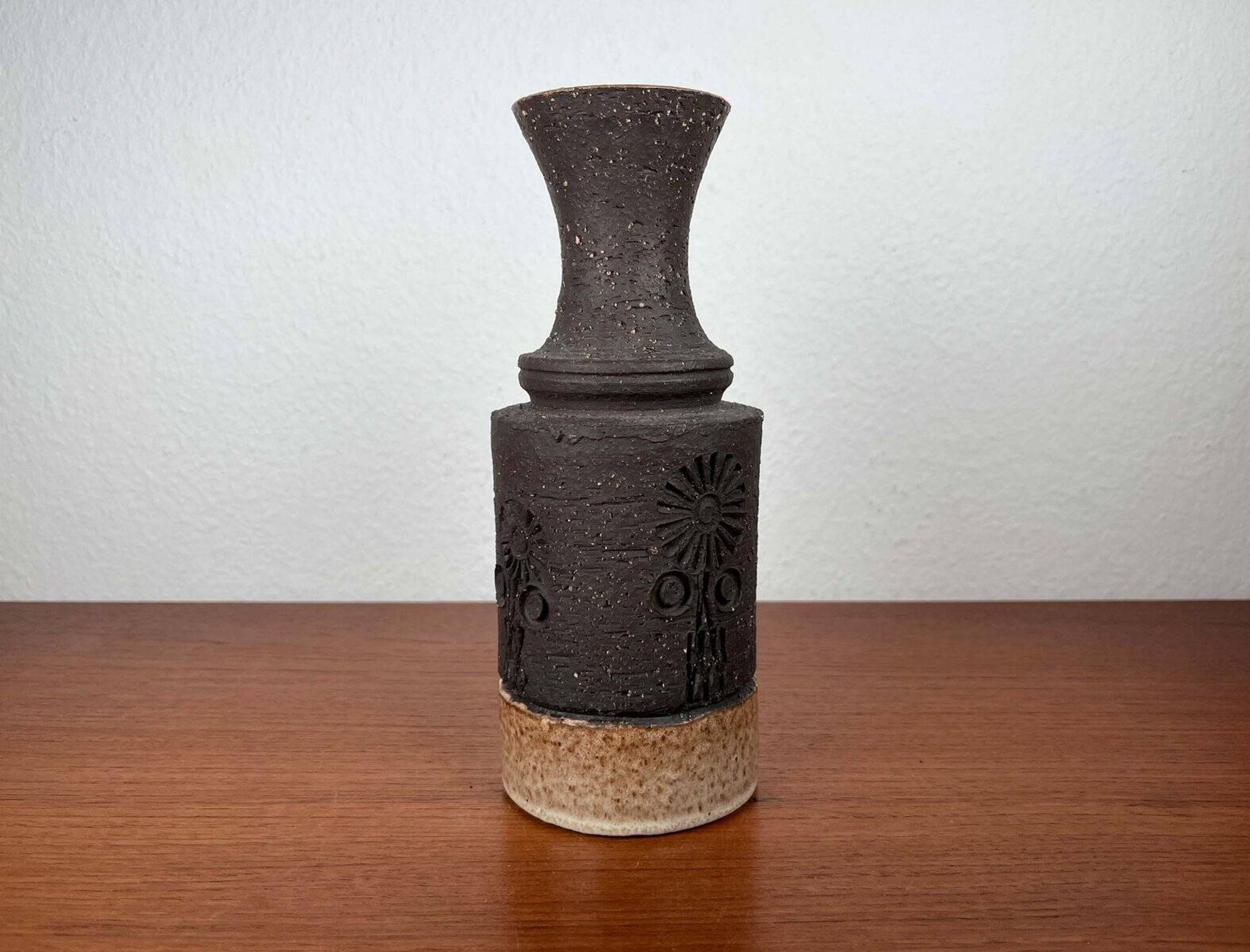 Mid-century Danish studio ceramic vase from the 1960s.