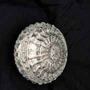 Round ceiling light or wall light in molded glass