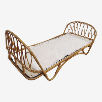 Rattan basket bed 1 person