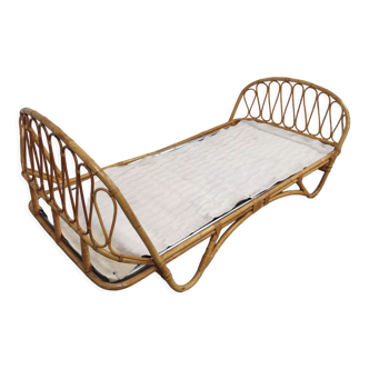 Rattan basket bed 1 person