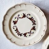 Assiettes plates Salins France