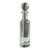 Small ribbed glass carafe, large round cap