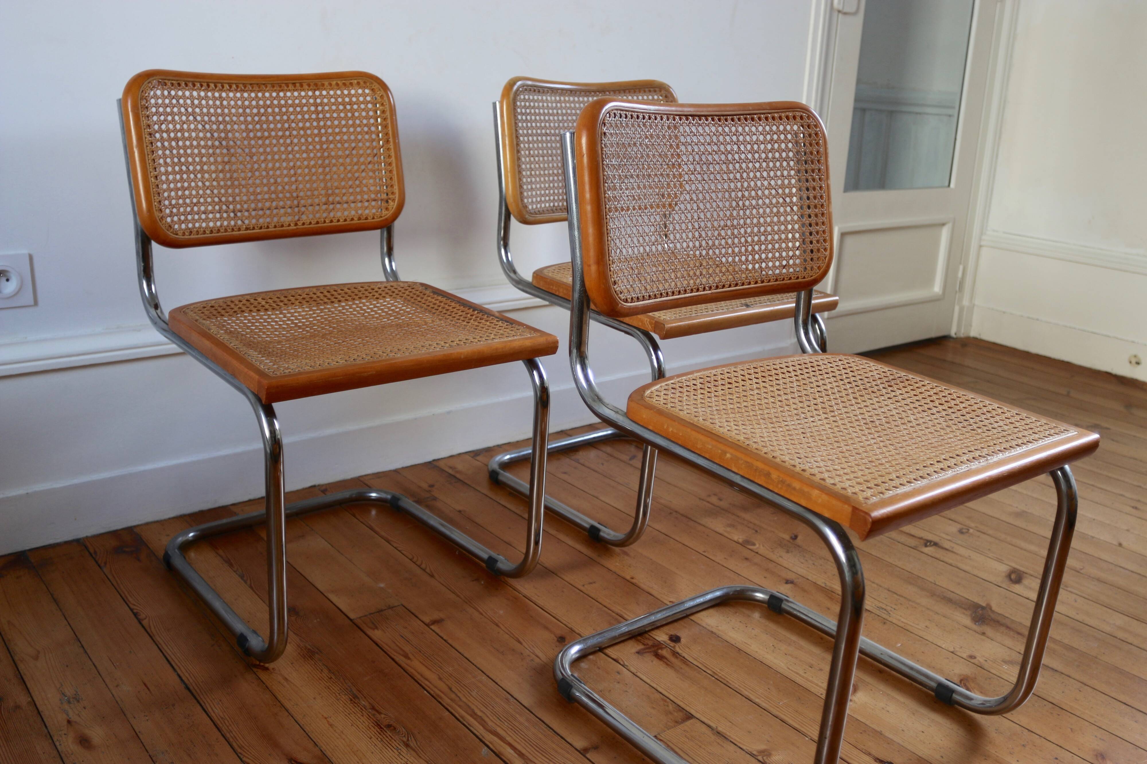 3 chairs B32 by Marcel Breuer 1970