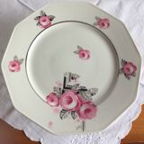 Servant dish on porcelain pedestal Limoges MC