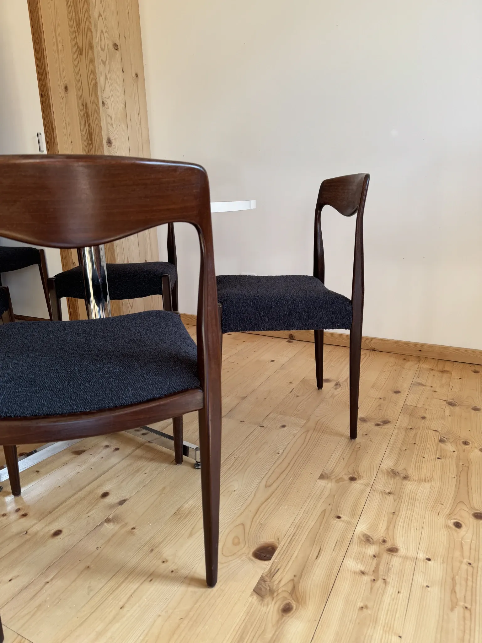 Lot de 6 chaises scandinaves vintage 60’s