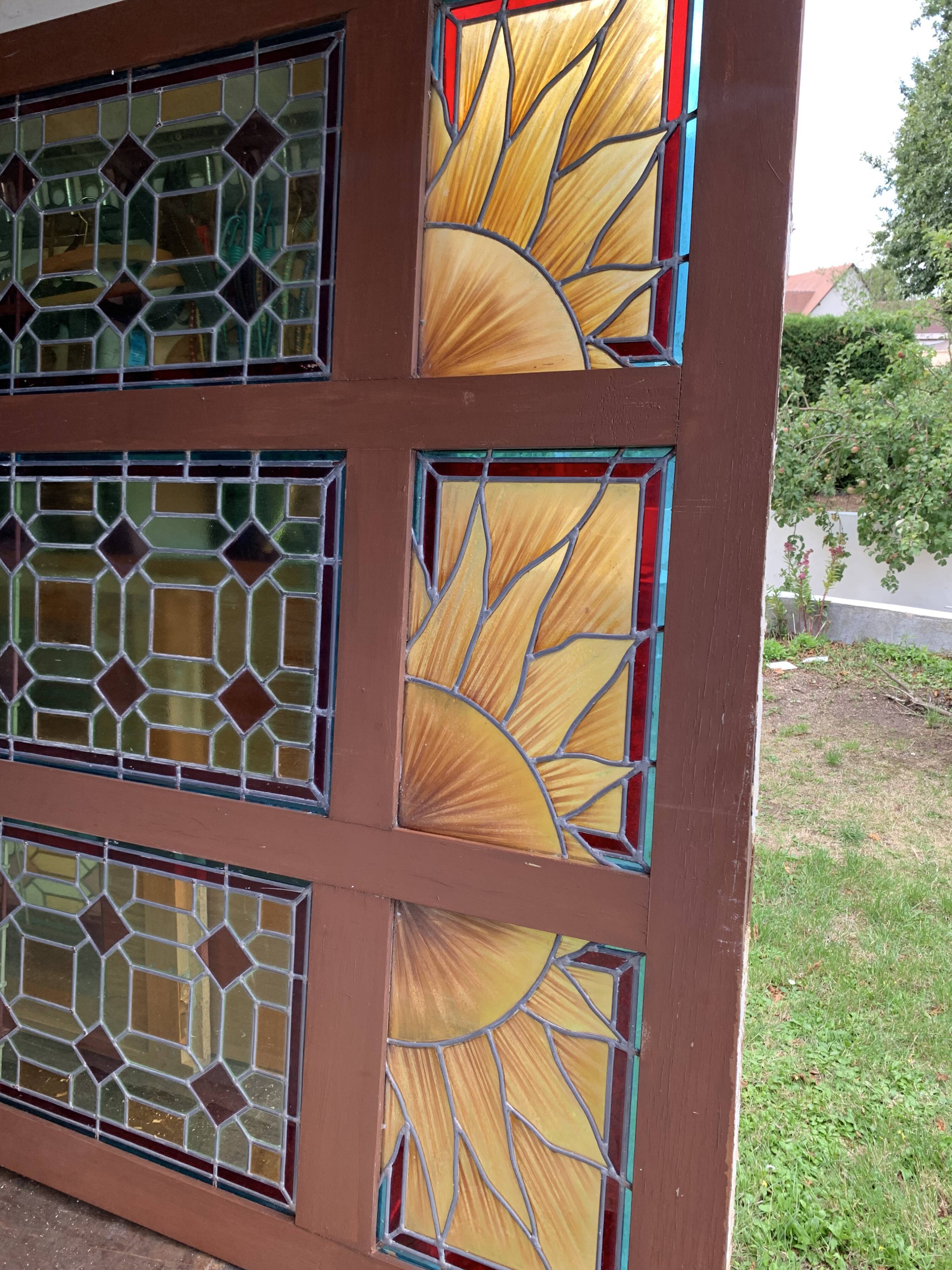 Beautiful old stained glass window