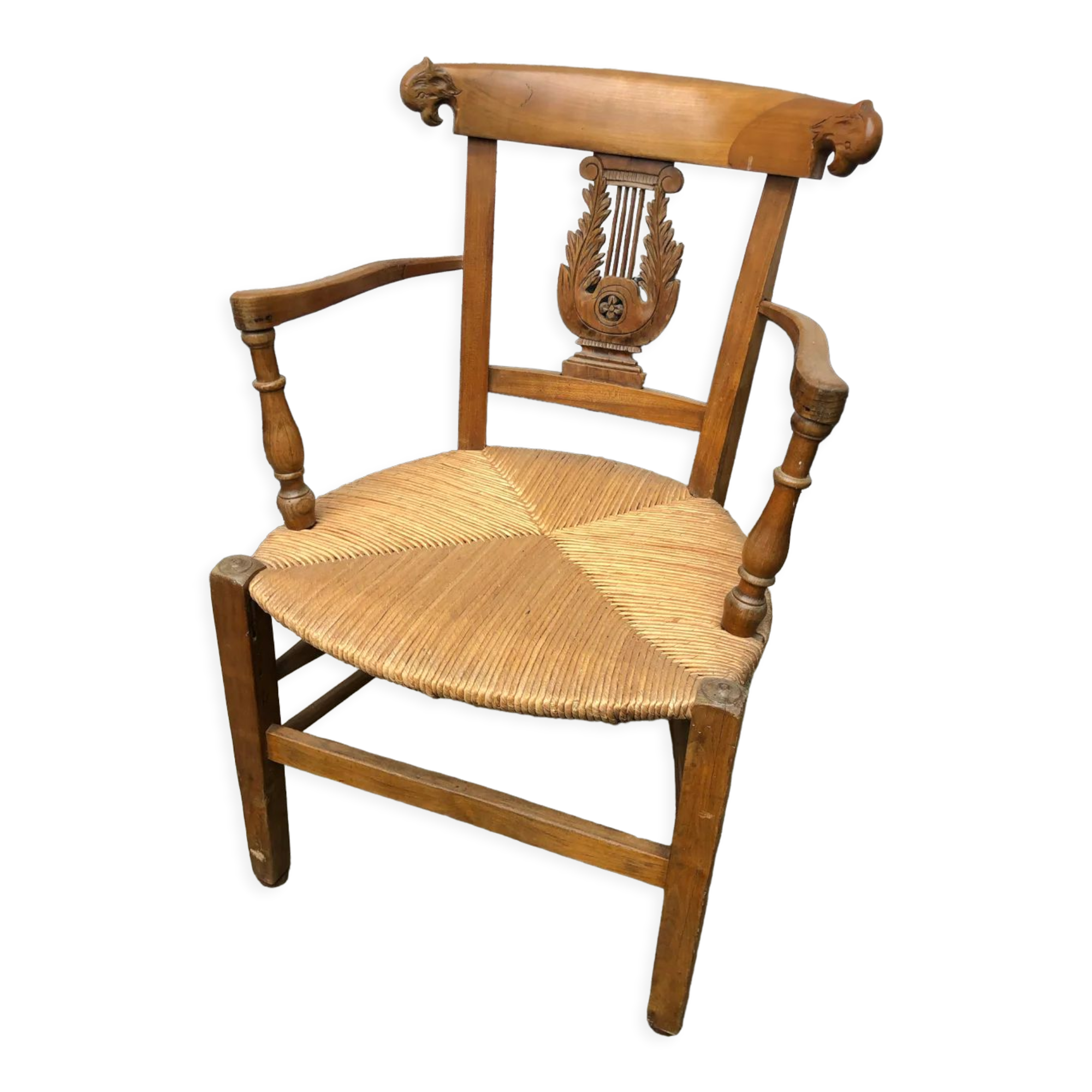 Cherry armchair directoire