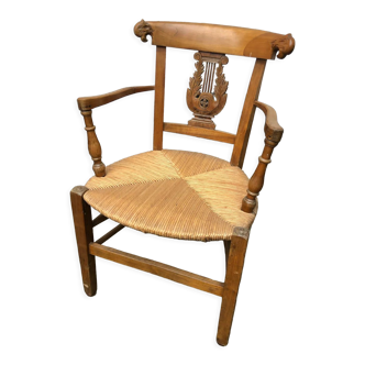 Cherry armchair directoire
