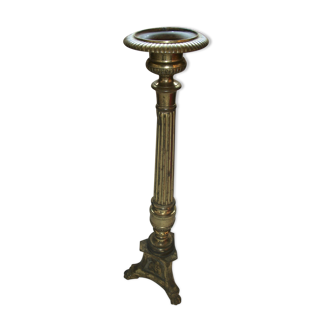 Brass church candle pique