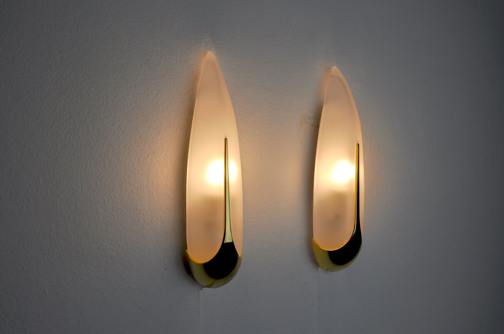 Pair of "ear of corn" wall lights idearte Spain 1980