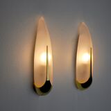 Pair of "ear of corn" wall lights idearte Spain 1980