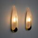 Pair of "ear of corn" wall lights idearte Spain 1980