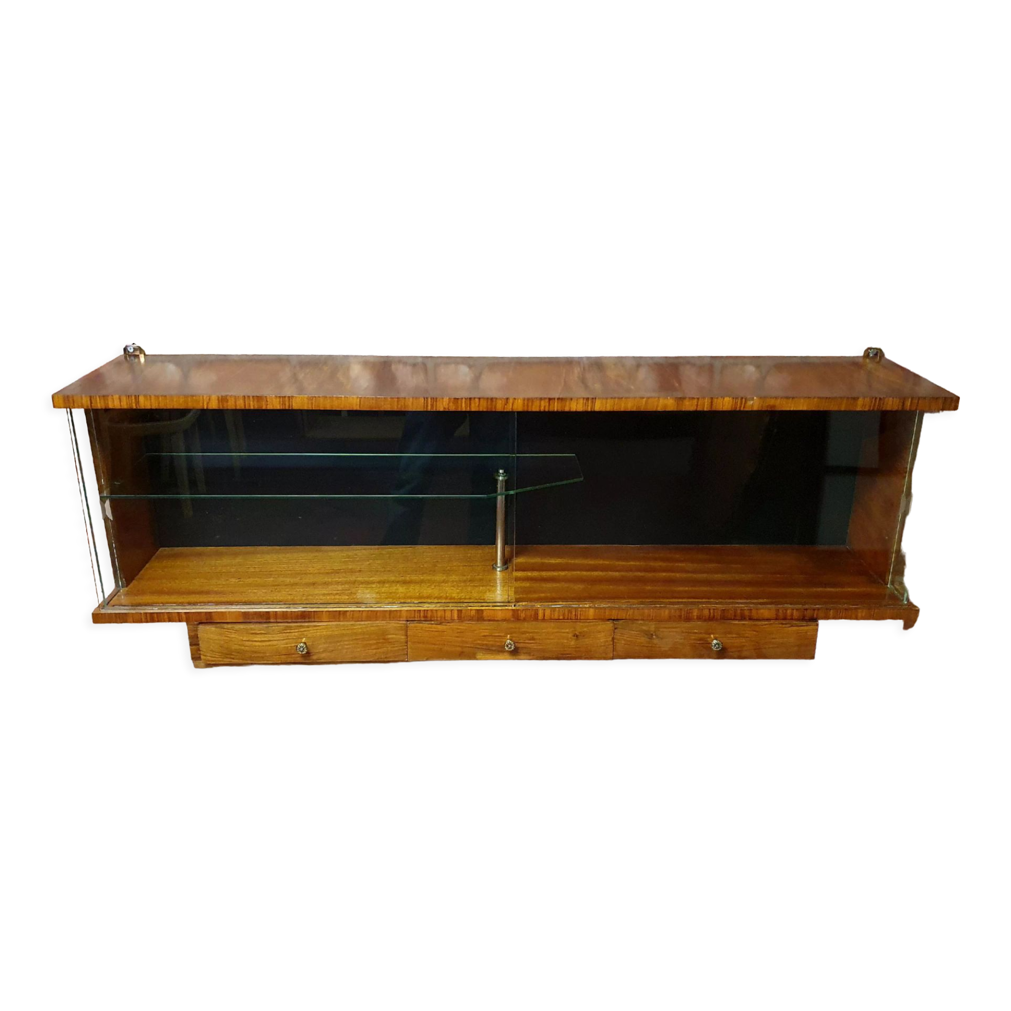 Display cabinet with hanging drawers, Poland, 1970s after renovation.