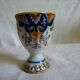Egg cups couple Rouen faience