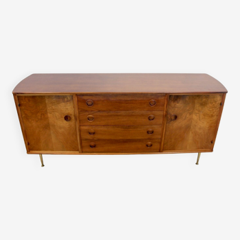 Walnut and Brass Sideboard by William Watting for Fristho