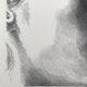 Jean-Baptiste Sécheret: original lithograph signed in pencil Portrait of Mathilde, 2002