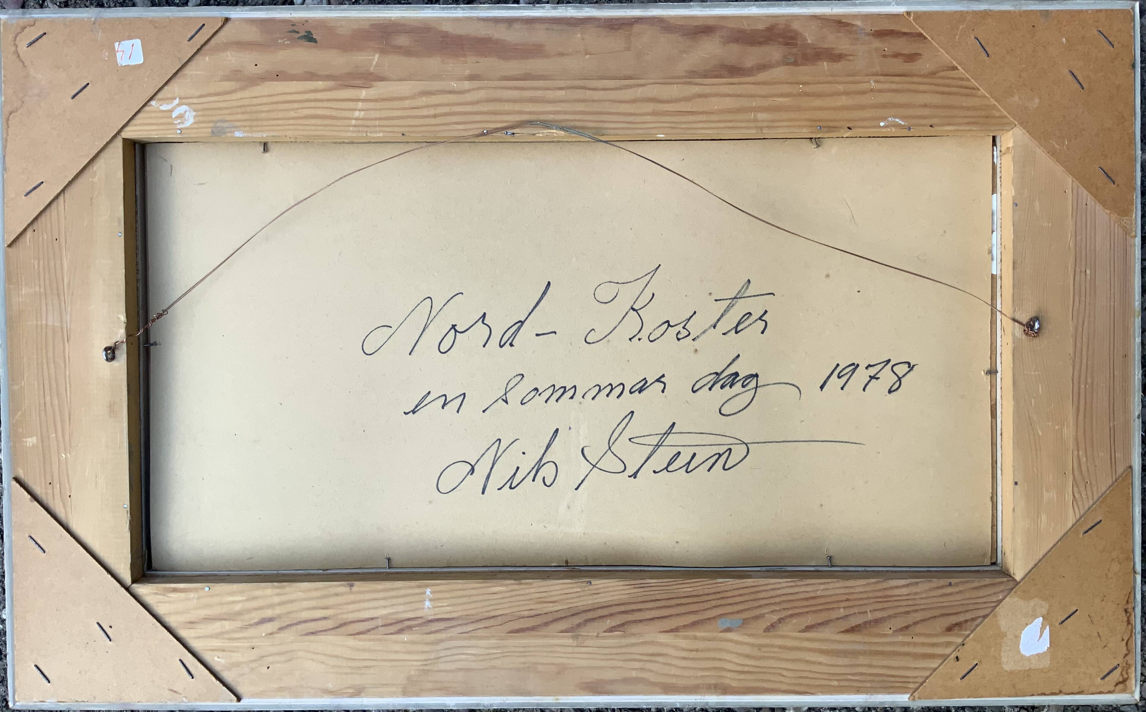 Vintage original landscape oil painting by N.Stern