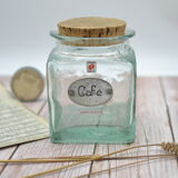 Vintage coffee jar with pure tin
