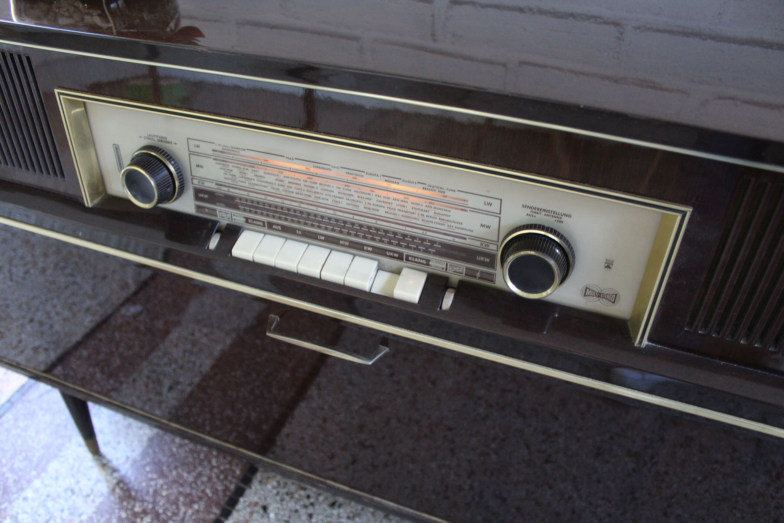 Vintage Grundig radio furniture