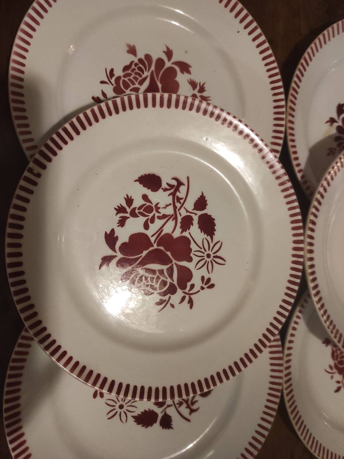 6 Lunéville plates 22 cm