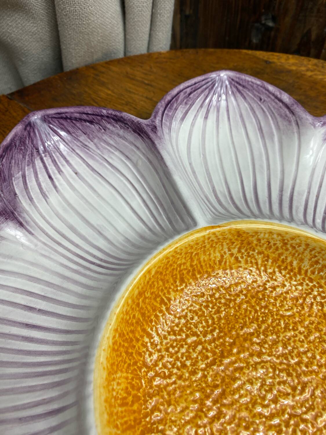 Compartmented tray in Italian ceramic