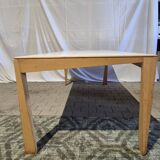 Table vintage 200x90 à pieds asymétriques, design néerlandais Hennie de Jong années 1980