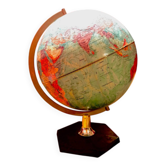 Cardboard globe from the 70s
