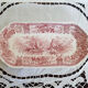 Plat à cake en porcelaine , vintage français , plat à gateaux, villeroy et boch , burgenland