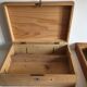 Ensemble de 3 boites en bois toilette de pension vintage