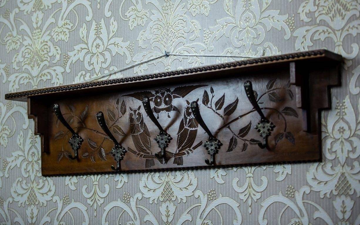 Wooden Coat Rack, 1940s