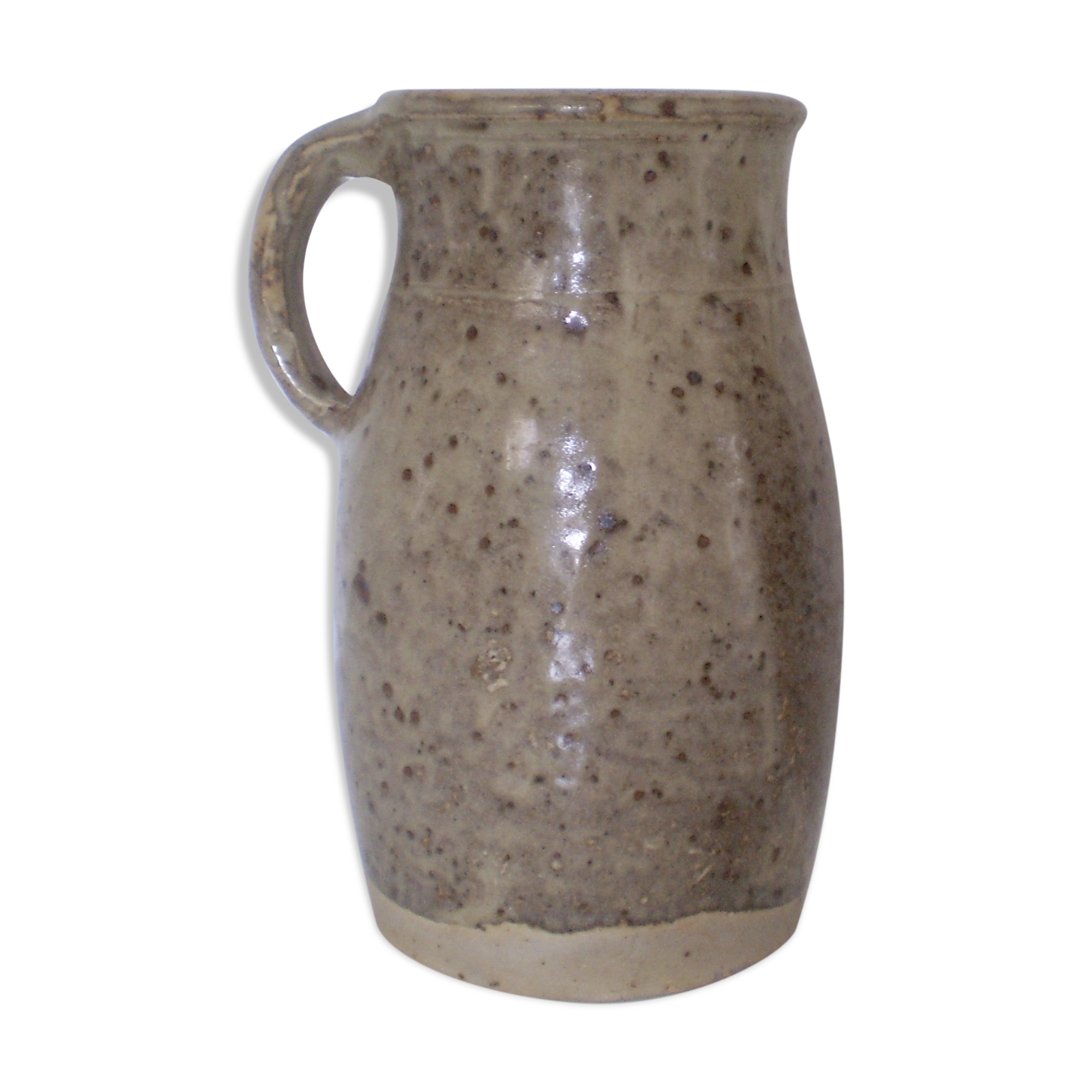 Enameled stoneware vase