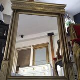 Miroir trumeau doré, 108x86 cm