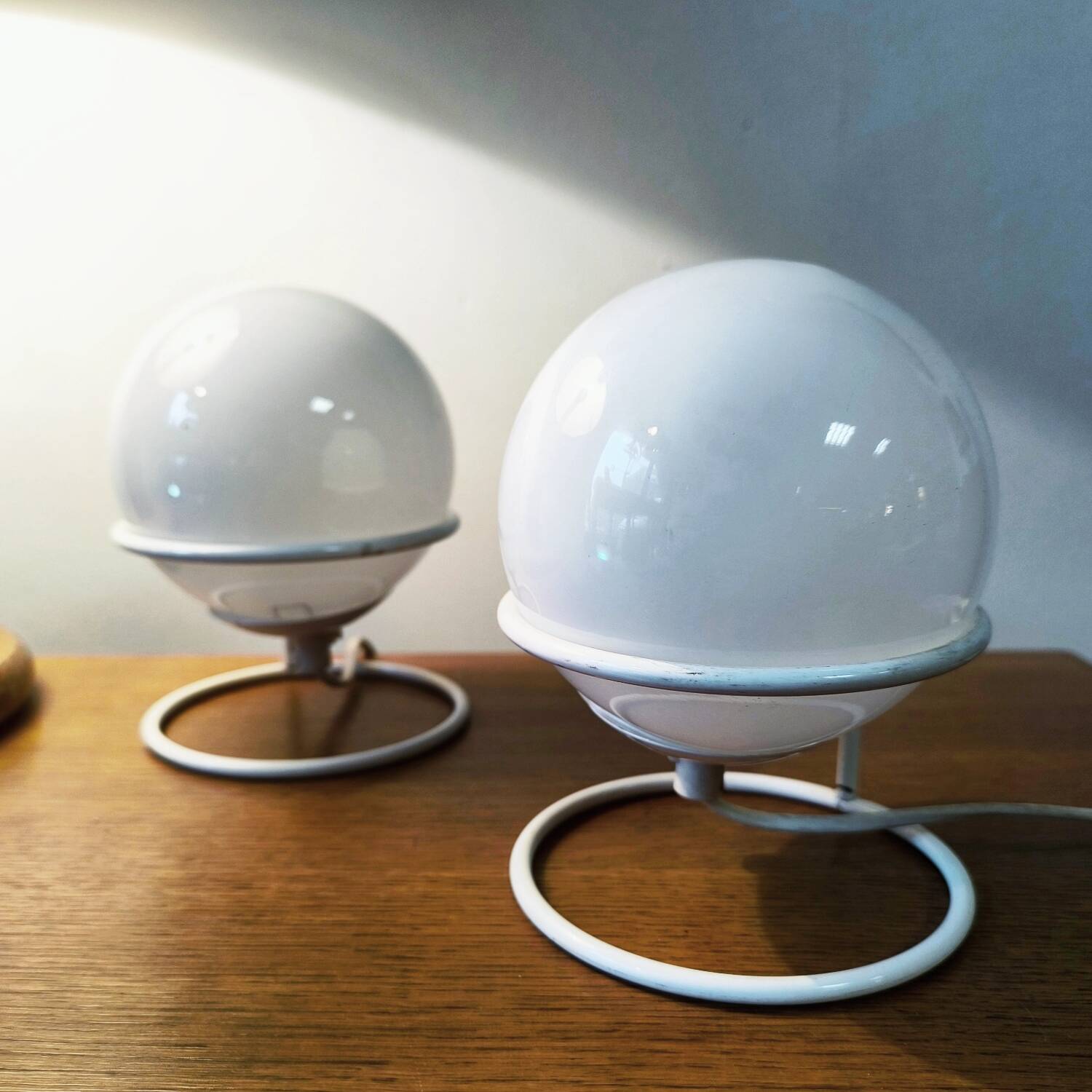 Paire de lampes space age circa 1970