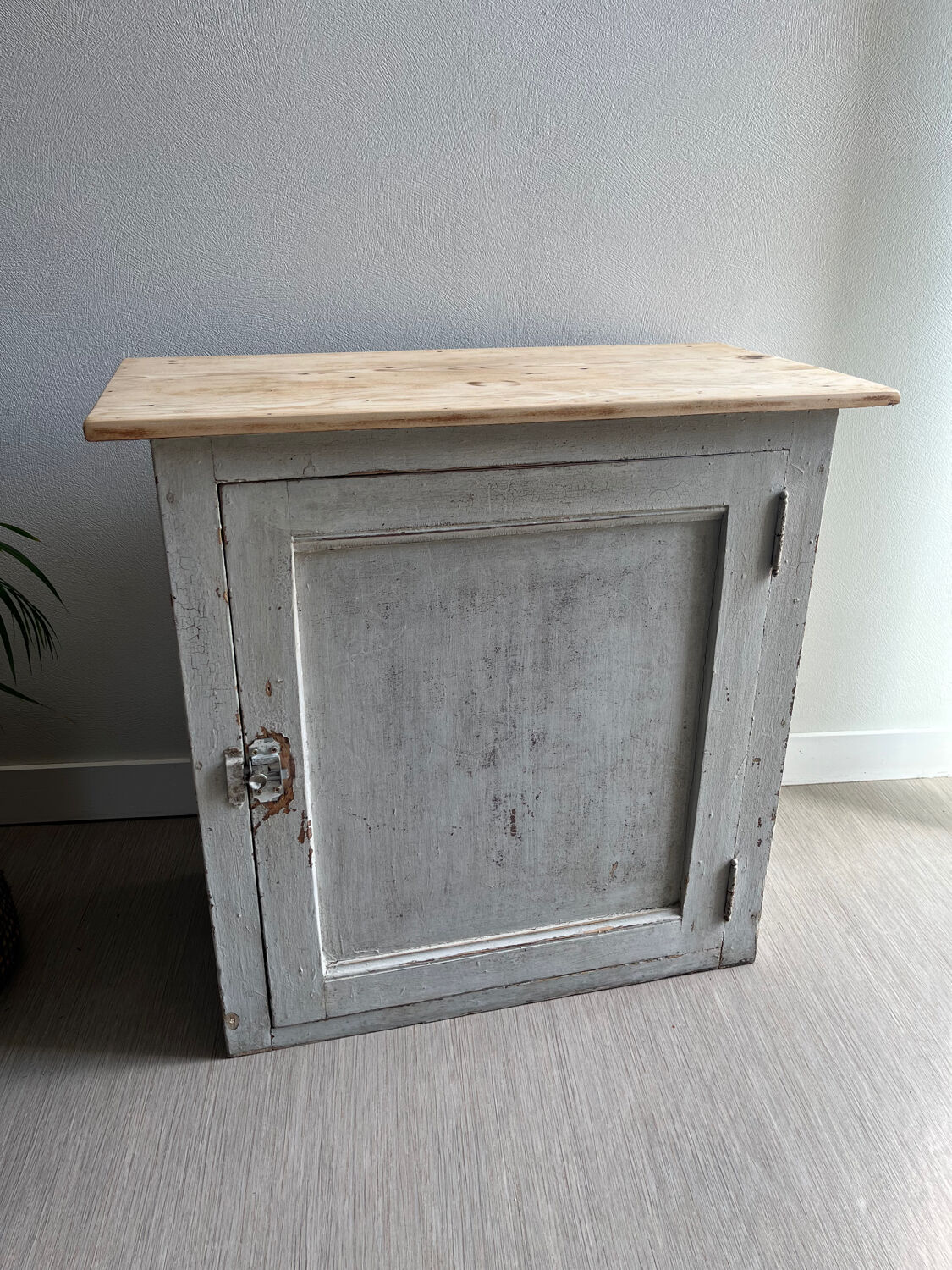 Old jam cabinet / small patinated wooden sideboard