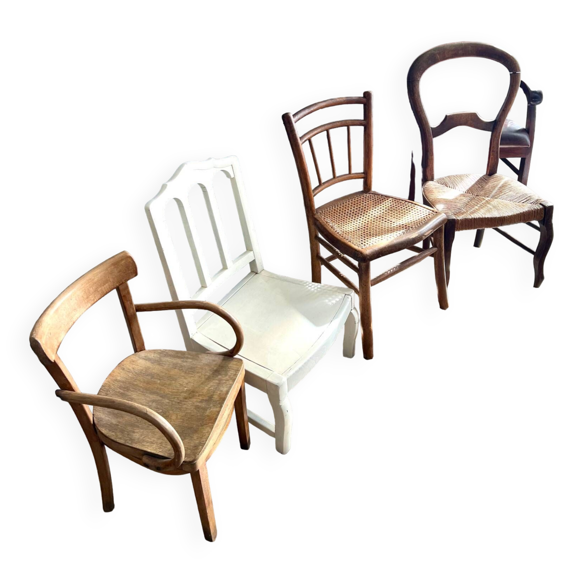 Lot 4 Old Children's Chairs