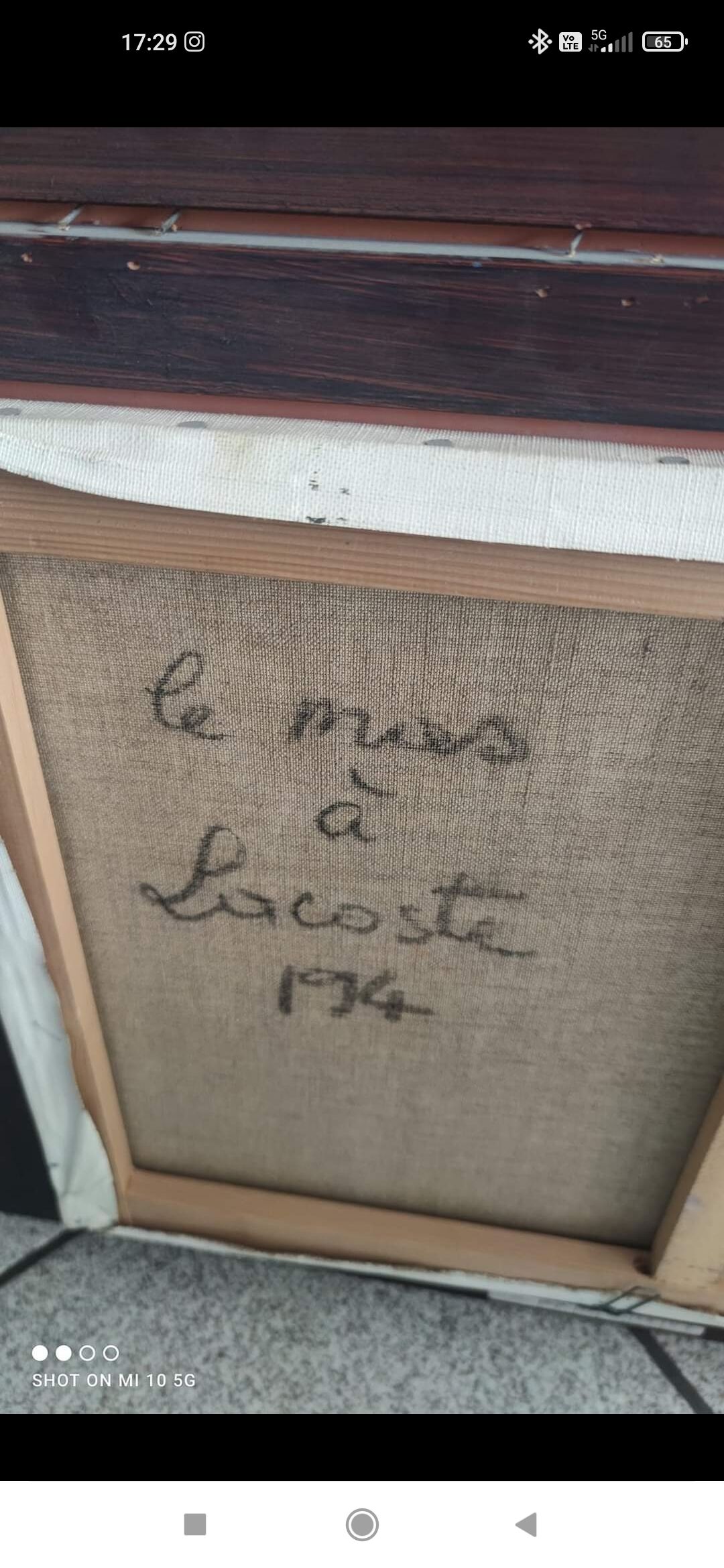 Painting by Lorraine Jordan entitled "The Farmhouse in Lacoste"