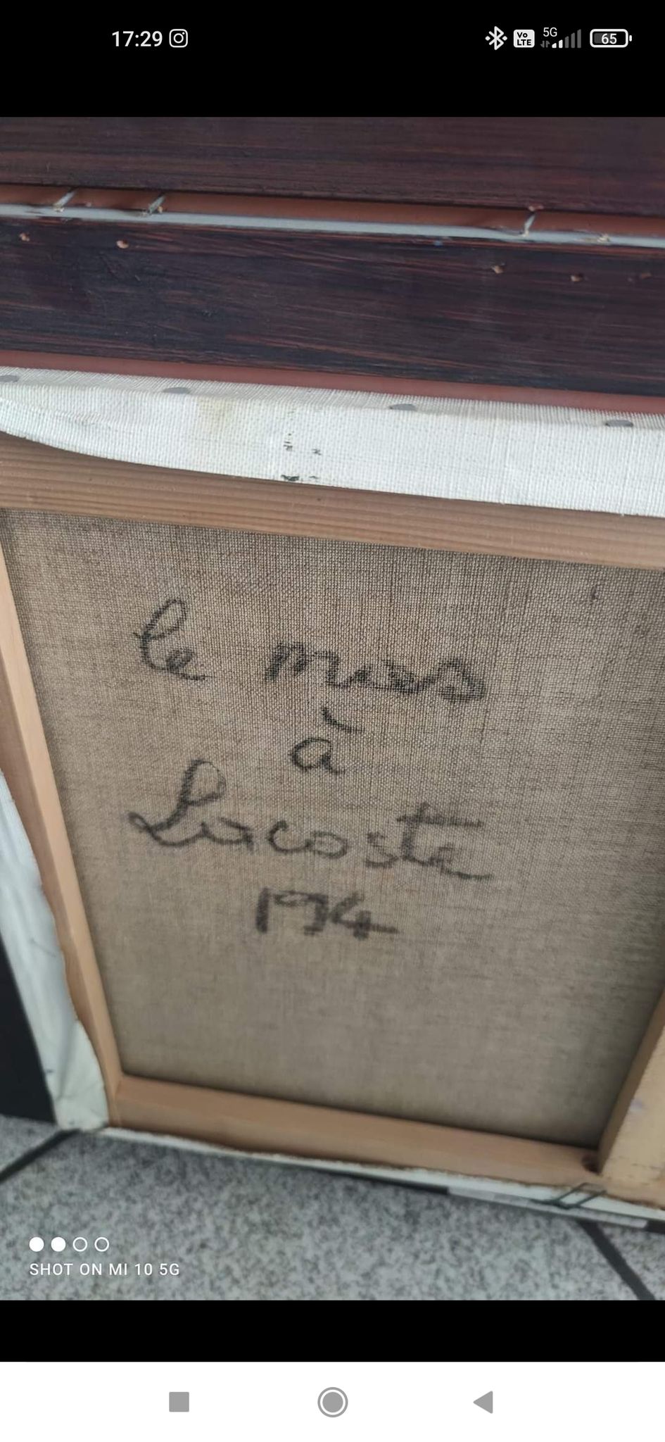 Tableau par Lorraine Jordan intitulé le mas à Lacoste