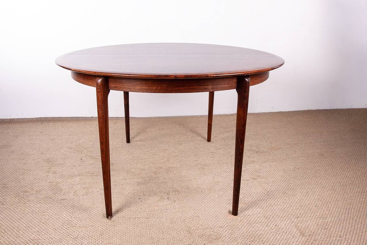 Danish extendable dining table, rosewood, Kai Lyngfeldt Larsen 1960.