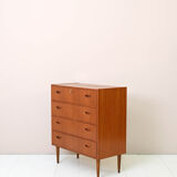 Modern antique chest of drawers with four drawers