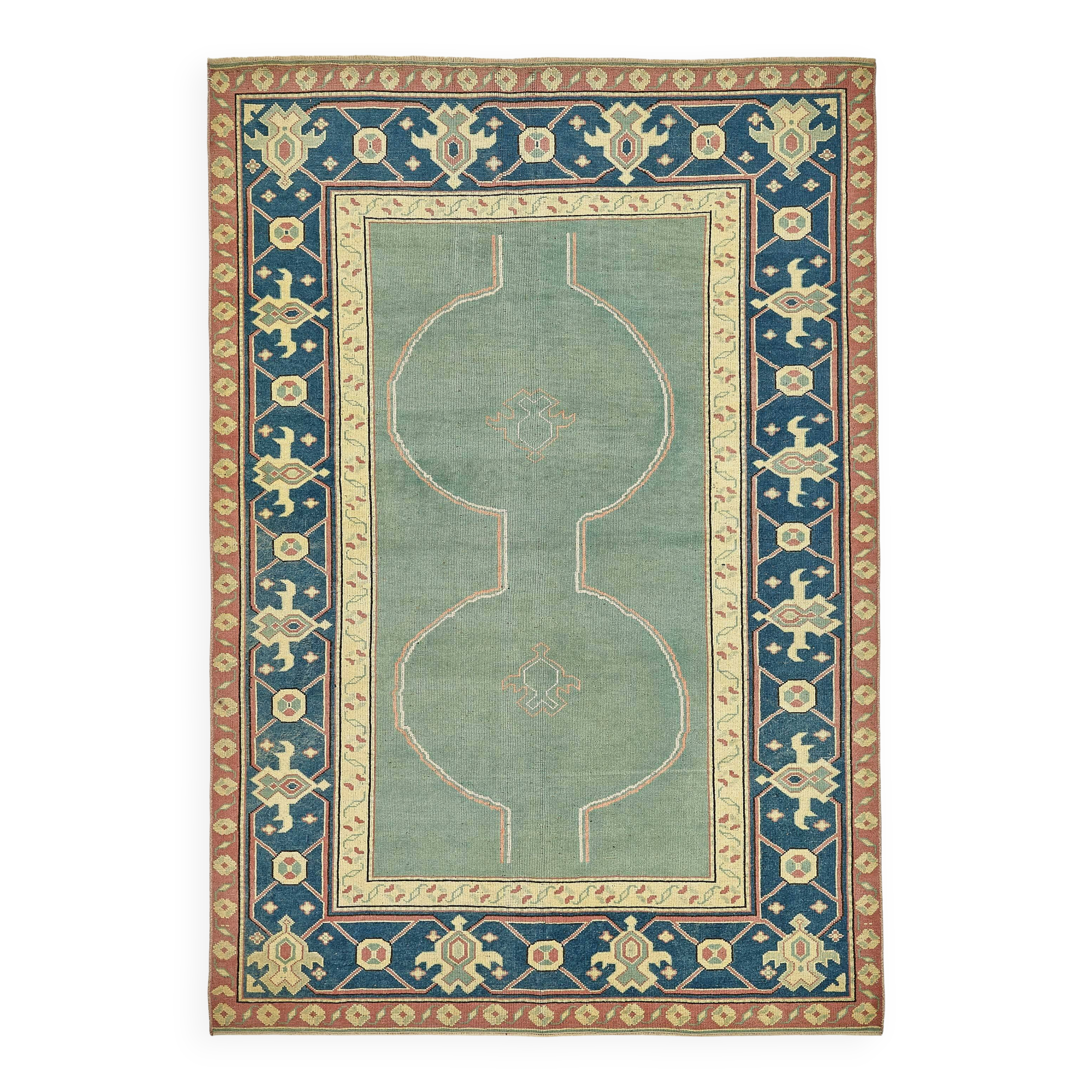 Turkish Vintage Anatolian Rug 151 cm x 242 cm