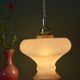 Suspension abat-jour vintage en opaline rose